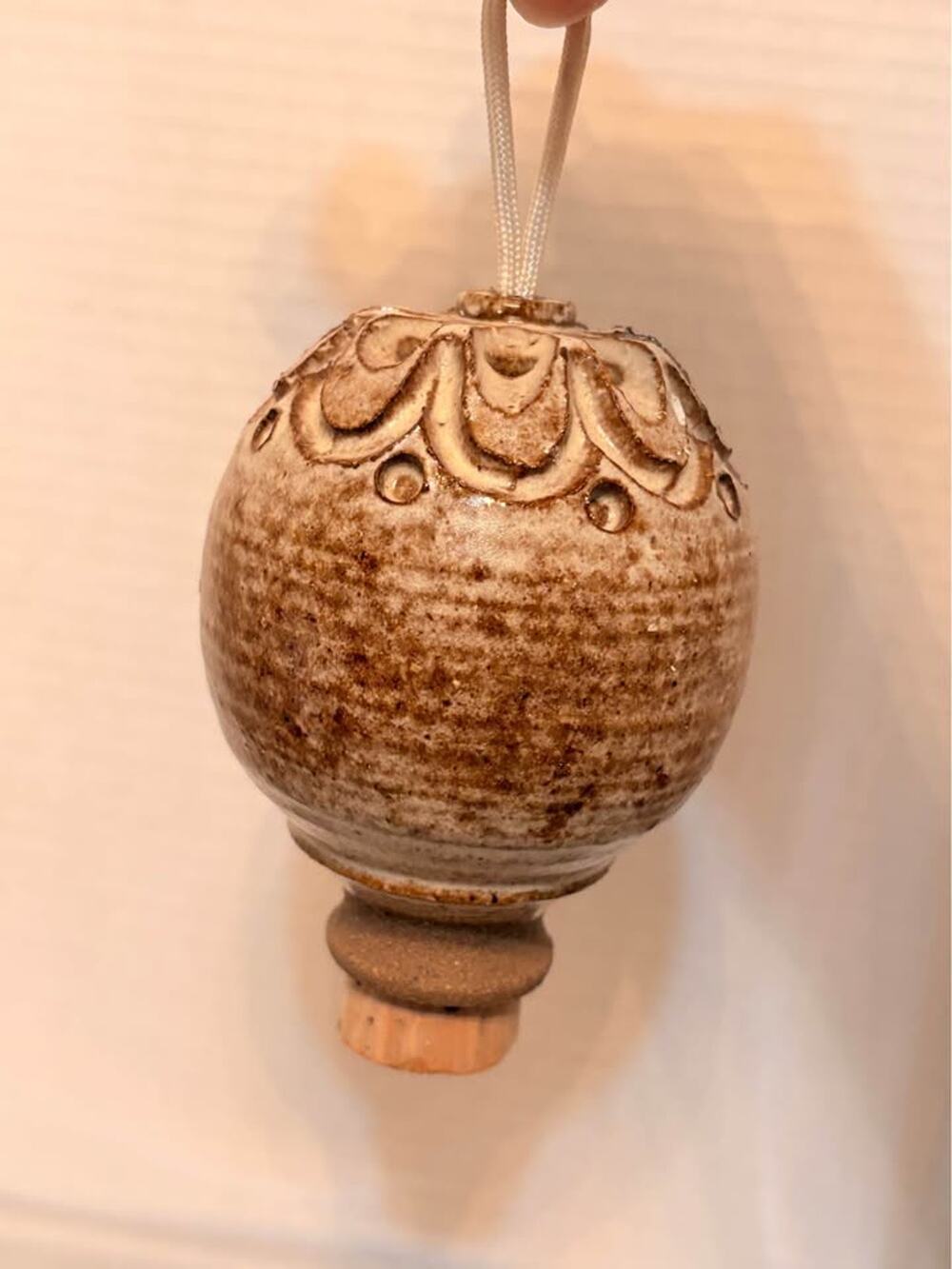 Incense burner. Unique Handmade Rustic Ceramic Hanging Diffuser